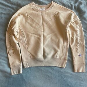 Champion Reverse Weave Crewneck Sweatshirt - Beige